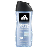 Adidas - Dynamic Pulse Shower Gel - 250ml features a black cap, clear bottle with front label, and delivers a refreshing sporty scent.
